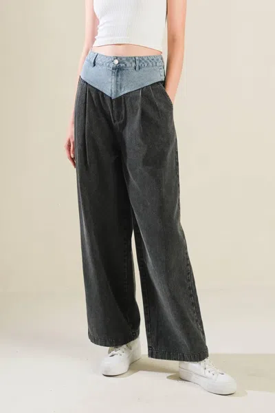 Truedames Take Me Back To Denim Pants In Black