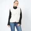 Truedames Teddy Fur Vest With Pocket In Multi