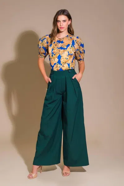 Truedames Terrace Views Woven Pants In Green