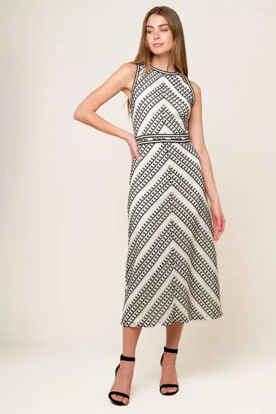 Truedames Terrific Timing Crochet Midi Dress In White