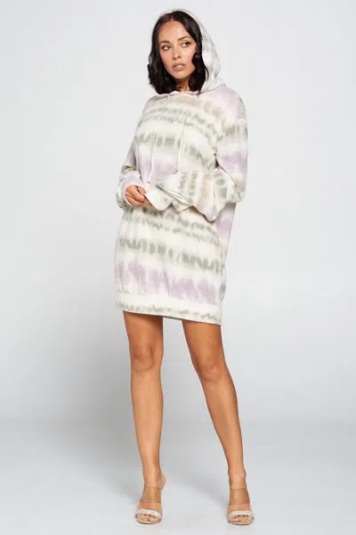 Truedames Terry Brushed Print Sweater Dress In Multi
