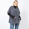Truedames Textured Hoody Knit Vest In Gray