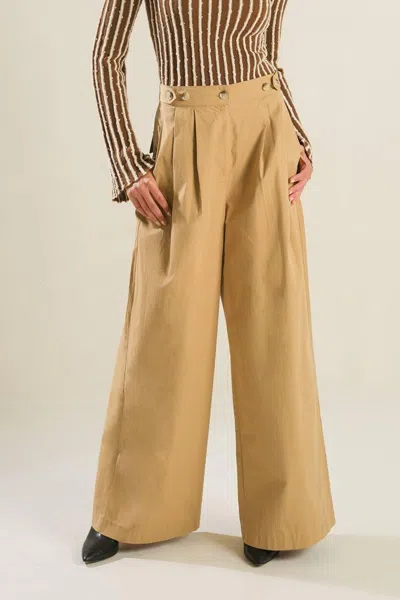 Truedames The Best Option Woven Pants In Brown