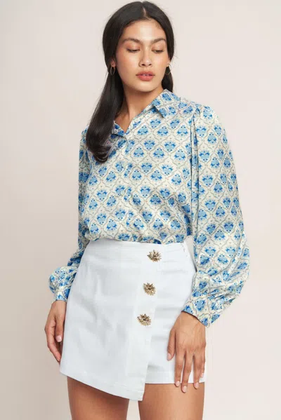 Truedames The Details Make It Woven Skort In Blue