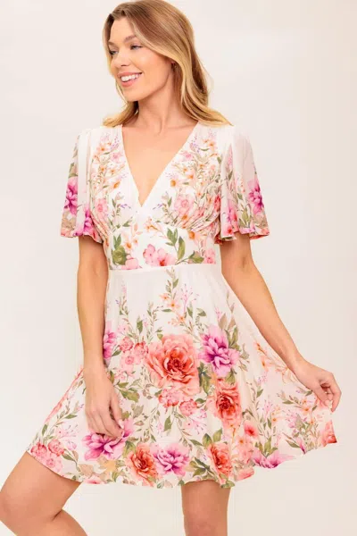 Truedames The World Awaits Light Pink Woven Mini Dress