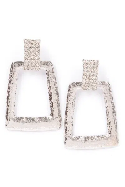 Truedames Thin Bell Drop Earrings In Silver