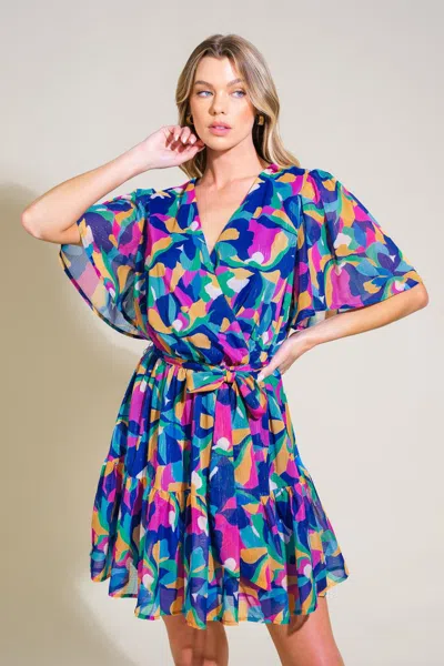Truedames Think Of Me Woven Mini Dress In Multi