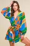 Truedames This Is Your Sign Woven Romper In Multi