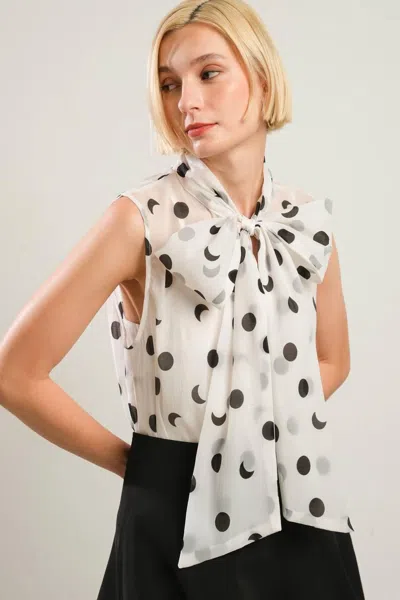 Truedames This Isn't Goodbye Woven Top In White