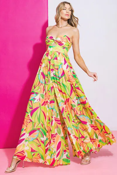 Truedames Those Who Wait Woven Jumpsuit In Multi