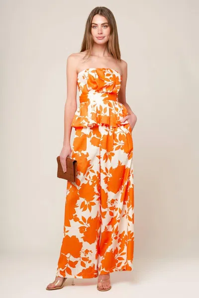 Truedames Time For Orange Tea Woven Pants