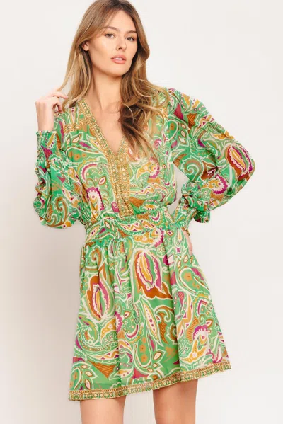 Truedames Time Spent Together Woven Mini Dress In Multi