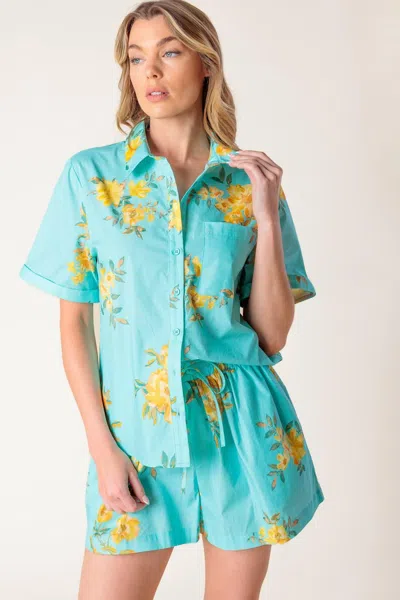 Truedames Treasured Times Woven Top And Short Set In Multi