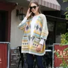 Truedames Tribal Patterned Front Pockets Cardigan In Multi
