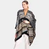 Truedames Tribal Patterned Poncho In Gray