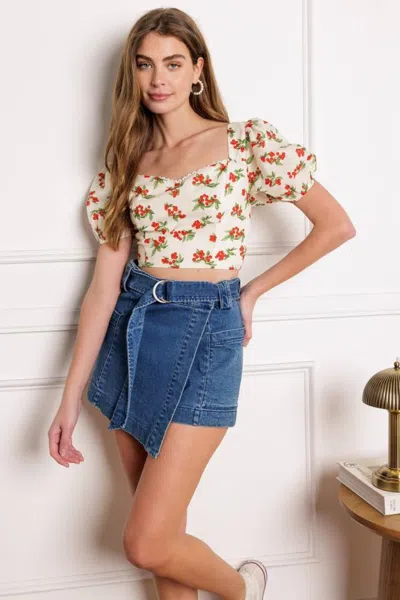 Truedames Truly Yours Woven Top In White