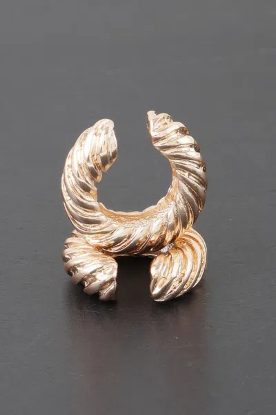 Truedames Twisted Rope Hoop Earrings In Gold