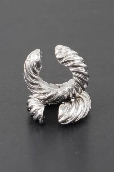 Truedames Twisted Rope Hoop Earrings In Silver
