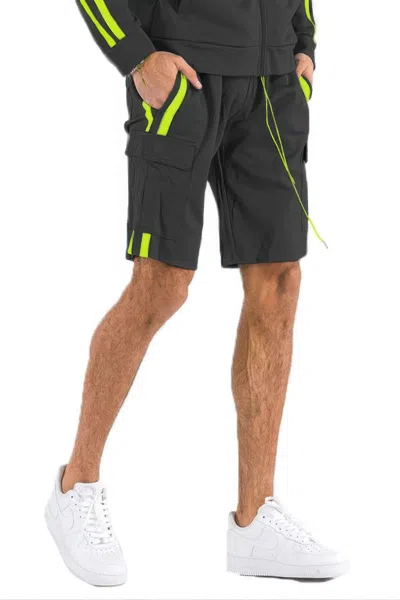 Truedames Two Stripe Cargo Pouch Shorts In Multi