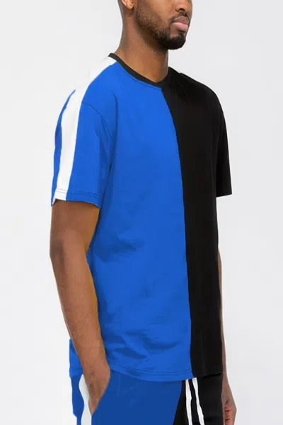 Truedames Two Tone Color Block Short Sleeve Tshirt In Multi