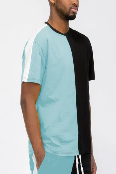 Truedames Two Tone Color Block Short Sleeve Tshirt In Multi