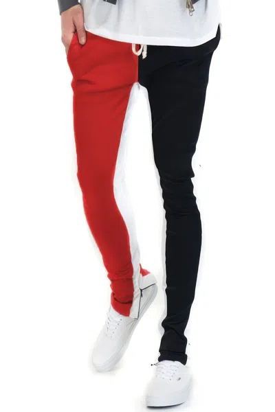 Truedames Two Tone Color Block Track Pant Jogger In Multi