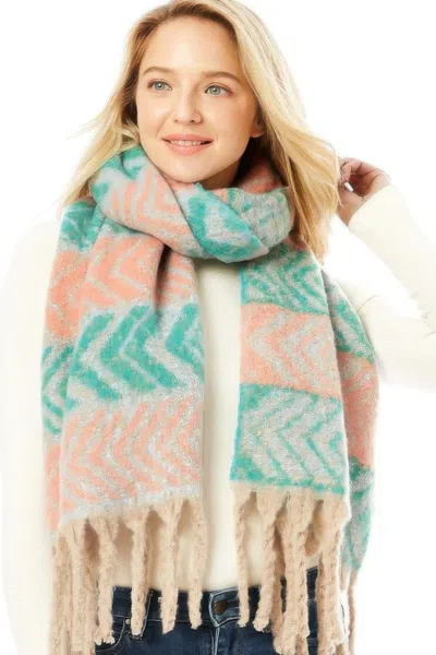 Truedames Two Toned Fringe Scarf In Pink