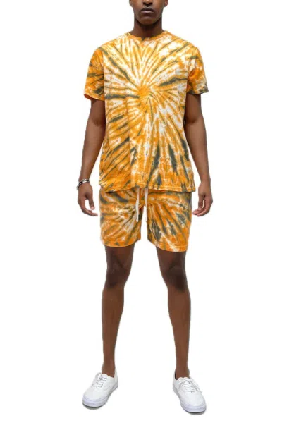 Truedames Tye Dye Shirt And Short Set In Purple