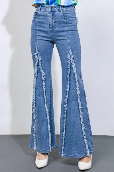 Truedames Under The Tuscan Sun Denim Pants In Blue