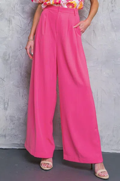 Truedames Upscale Aura Woven Pants In Pink