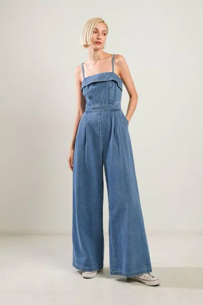 Truedames Urban Elegance Denim Jumpsuit In Multi