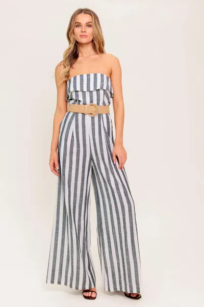 Truedames Urban Soul Woven Jumpsuit In Gray