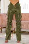 Truedames V Cut Cargo Pants In Green