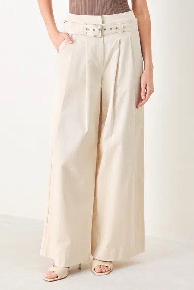 Truedames Vela Wide Woven Pants In Beige