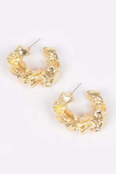 Truedames Vintage Metal Earring In Gold