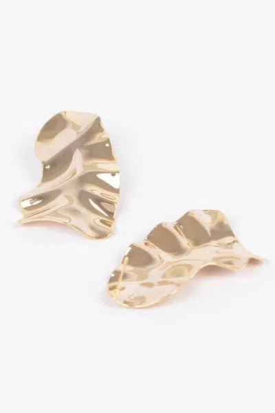 Truedames Vintage Metal Earring In Gold