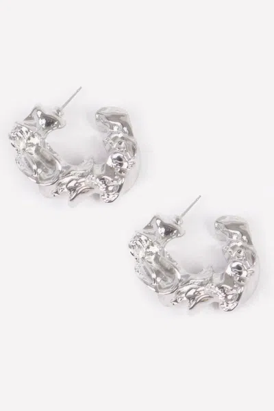 Truedames Vintage Metal Earring In Silver
