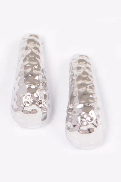 Truedames Vintage Metal Earring In Silver