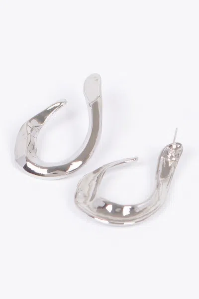 Truedames Vintage Metal Earring In Metallic