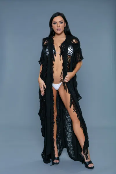 Truedames Vivian Lightweight Poolside Cover-up In Black