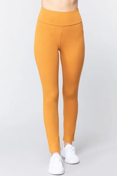 TRUEDAMES WAIST BAND LONG PONTE PANTS