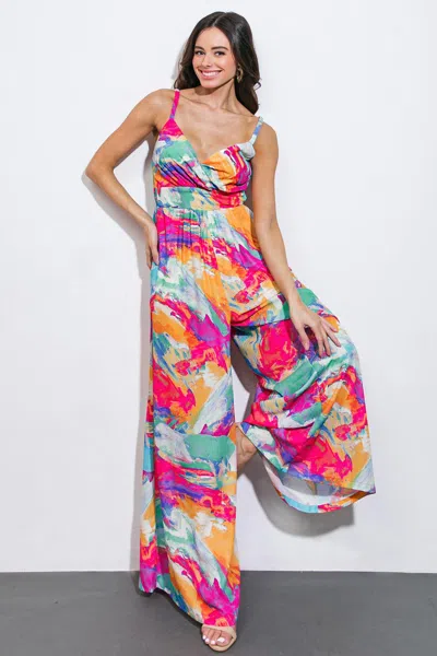 Truedames Wandering Around Woven Jumpsuit In Multi