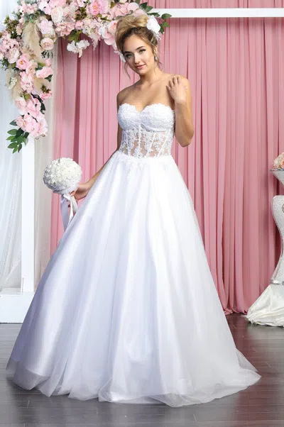Truedames Wedding Reception Ball Gown In White