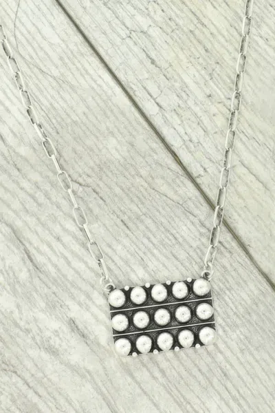 Truedames Western Bubble Pave Pendant Necklace In Black