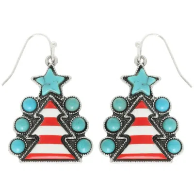 Truedames Western Christmas Tree Post Earrings In Multi