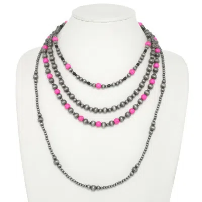 Truedames Western Multi Strand Beaded Necklace