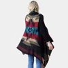 Truedames Western Pattern Knit Vest In Multi