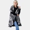 Truedames Western Pattern Round Vest In Multi