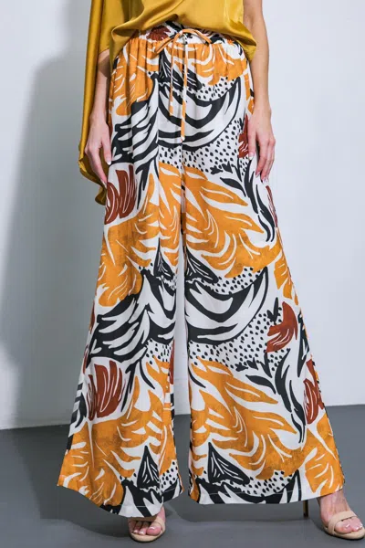 Truedames Where The Wind Woven Midi Pants In Multi