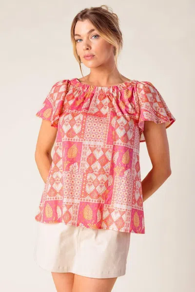 Truedames Where To Next Woven Top In Multi
